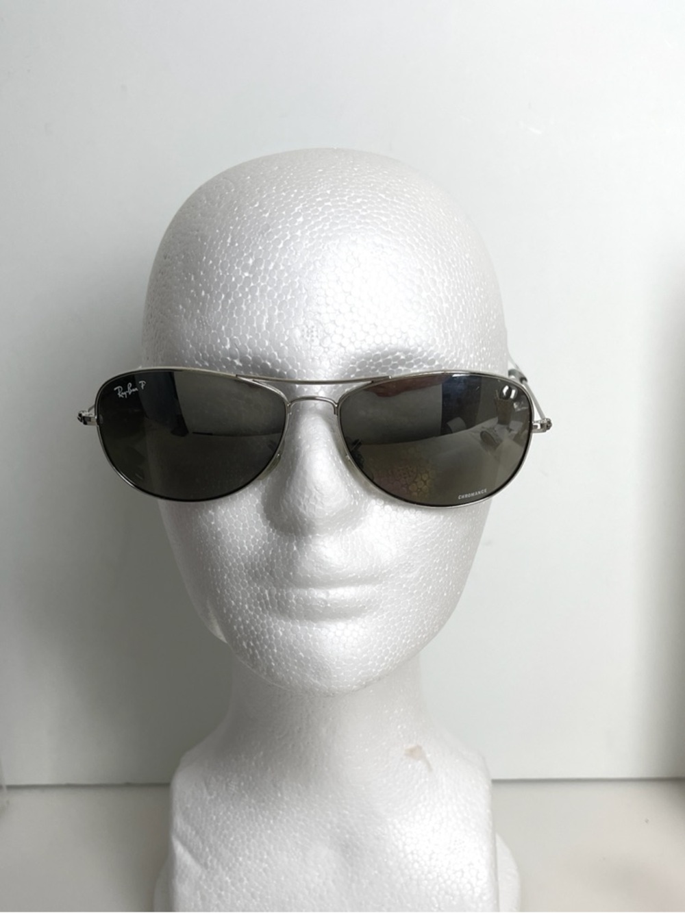 RARE Ray Ban RB3562 003/5J Chromance Polarized Silver Mirror Sunglasses 59mm